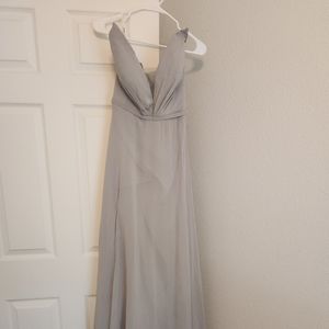 Silver / Light Grey Formal Gown